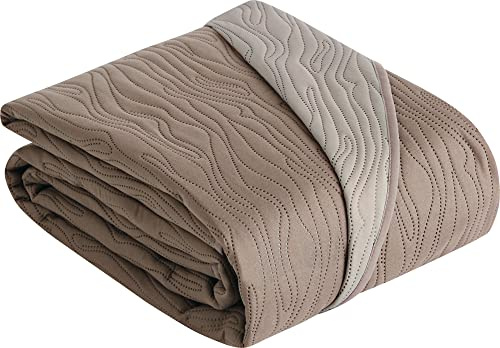 Erwin Müller Sessel- und Sofaschoner Polyester Taupe/Sand Größe 50x200 cm