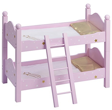 Letto a Castello Legno Mobili Bambole 45 cm Gioco Ruolo Olivia's World TD-0095AP