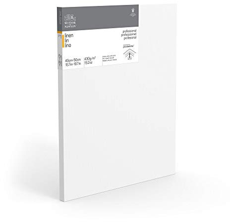 Winsor & Newton 6204001 Professional Keilrahmen aus Leinen, 465 g/m², 3-fach grundiert, mittlere Körnung, ideal für die Ölfarben und Acrylfarben - 100 x 100 cm