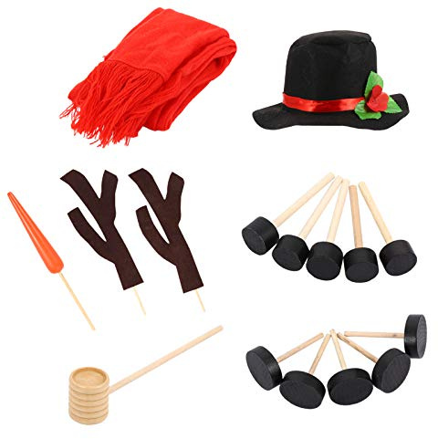 1 Conjunto De Vestir De Muñeco De Nieve Brazos De Muñeco De Nieve para Manualidades Accesorios De Construcción De Muñecos De Nieve Juguetes Invierno Niño Utensilios De Navidad Paño