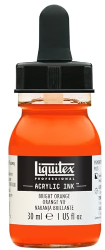 Liquitex 4260720 flüssige Professional Acrylfarben - Ink, Tusche, 30 ml, hochpigmentierte Airbrushfarbe, Hell Orange