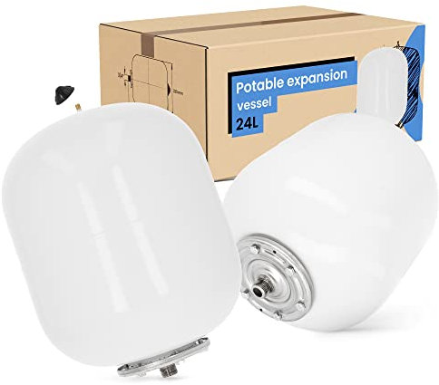 Recipiente Di Espansione Per Acqua Potabile, Sistema Chiuso Verticale, Forte Membrana In Gomma, 24 Litri, Pressione Di lavoro, Recipienti Di Riscaldamento