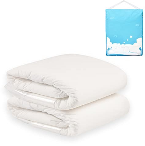 LittleForBig Erwachsenen Windeln 2 Stück - ABDry Weiße Windeln (X-Large 121-142 CM)