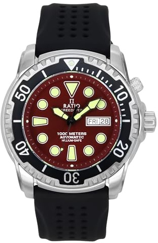 Ratio FreeDiver Heliumsichere Taucheruhr Saphirglas Automatische Taucheruhr 1000M Wasserdicht Taucheruhr für Herren