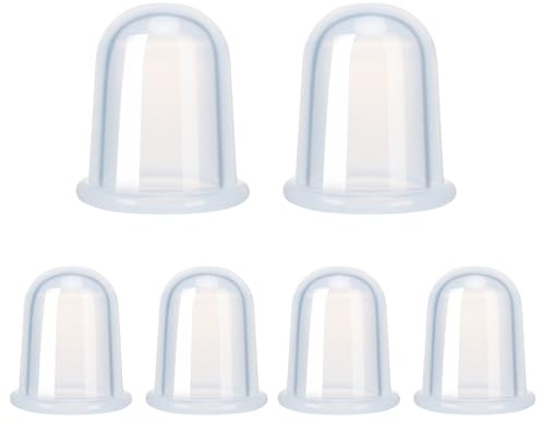 Excitsayno Juego de terapia de ventosas de silicona, kit de ventosas para terapia de masaje, juego de ventosas para eliminar la celulitis, masajeador anticelulítico, tazas de masaje de succión al