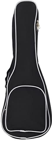 Pesoncarl Ukulele Case,Ukulele Bag Case Guitar Gig Backpack Portable Cotton Nylon Padded Zipper Pockets with Handle for Concert Ukeleles 23 Inch Black