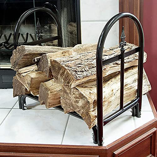 GLJTUO Firewood Rack Wood Racks Outdoor For Firewood Firewood Log Rack Firewood Holder 22.8 Inches High Indoor/Outdoor Log Rack Fireplace Tool For Wood Storage,