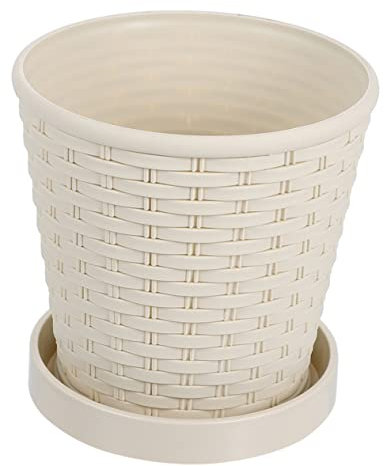 YARNOW Macetas Redondas Jardineras Exterior Hortalizas Patatas Flores Decoración Jardín