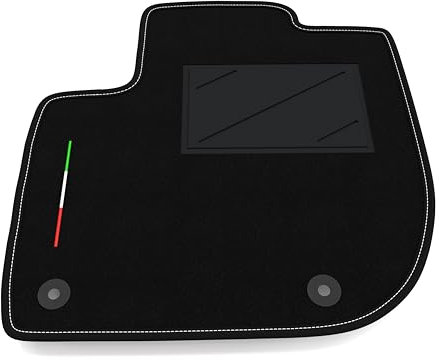 Automatte nur auf der Fahrerseite, 1 Stück, kompatibel mit Honda HR-V 2018-2021 | 1 maßgeschneiderter Teppich, Italien-Flagge