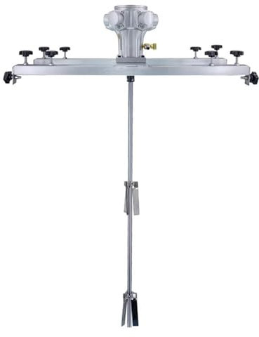 Vituord Agitador De Aire para IBC De 265 Galones, Mezclador De Pintura Neumático De 3/4 HP, Velocidad De 0 a 2600 RPM, Soporte para Agitador De Tanque, para Recubrimiento De Pintura