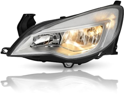 BSSTORE Faro delantero compatible con Astra J 2010 – 2015 | Repuesto Aftermarket OEM | con motor eléctrico | para bombillas H7/H7 | Homologado ECE 13253647 (izquierda - lado del conductor)