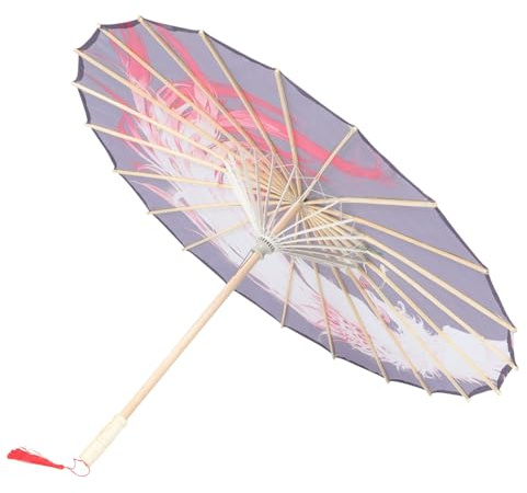 VALICLUD Japanese Silk Umbrella Classic Japanese Dance Umbrella Retro Cosplay Parasol Decorative Prop for Festivals and Photography