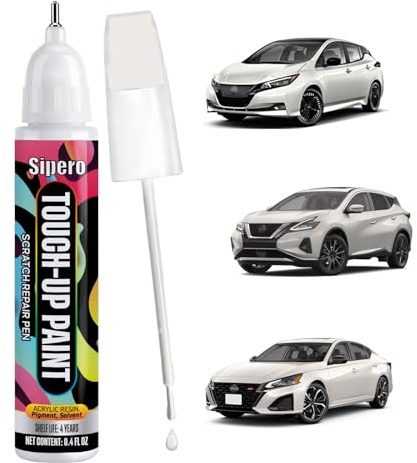 Pearl White Tricoat (QAB) Touch Up Paint for Nissan – Exact Color Match Scratch Repair Pen – for Maxima, Murano, Altima