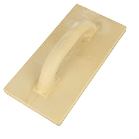 Truelle en plastique ergonomique pour des finitions lisses dans la construction, parfaitement adaptée pour le plâtrage et le travail du ciment (140 x 280 mm)