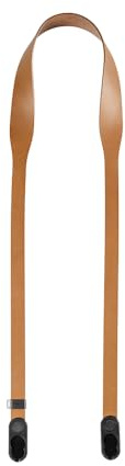 Peak Design Correa de piel para cámara, color negro, grano completo, cuerpo cruzado estándar de 46.65 pulgadas, longitud fija, liberación rápida y conexión, hardware integrado, capacidad de 100 libras