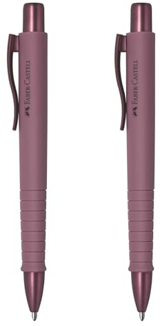 Faber-Castell - Kugelschreiber Poly Ball Urban Bordeaux, 2 Stück