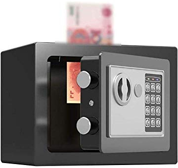 CLSDRZC Feuerfestes, wasserdichtes Einzahlungs-Bargeld, Digitale Wand-/Bodenmontage für Schmuck, Geld, Dokumente, Heimbüro, Hotel, C für die Bargeldnutzung im Heimbüro