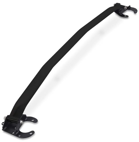 Gravity Performance Black Front Upper Strut Bar Compatible With Ford Fiesta MK7 ST ST180 13-19 Bolt On Aluminium Strut Tower Brace Chassis Strengthening Bar