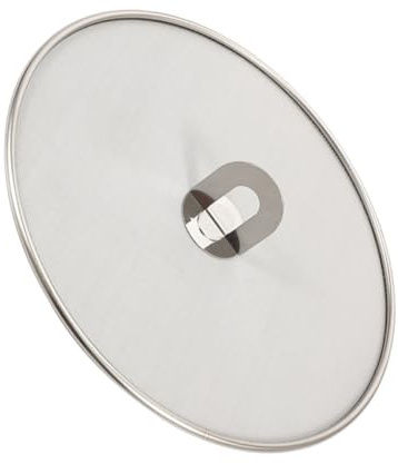 SHINEOFI Coperchio Antiolio in Acciaio Inox 33 CM Rete Anti-Schizzi per Pentole Coprivaso Protezione Contro Schizzi di Olio Caldo per Cucina Sicura e Uso Domestico