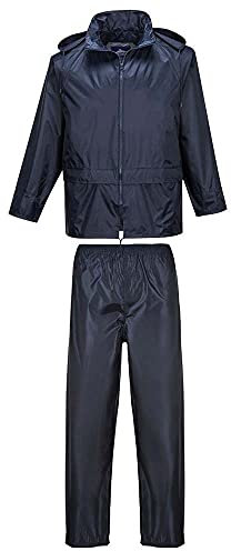 Portwest Ensemble de pluie (veste pantalon), Couleur: Marine, Taille: L, L440NARL