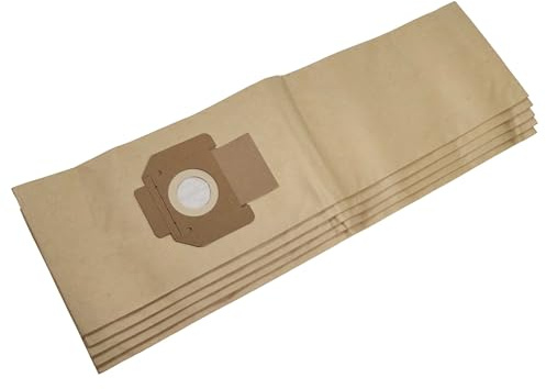 vhbw 5x Sacs compatible avec Kärcher NT 48/1 | 82/1, 70/3, NT 72/2, 65/2 aspirateur - papier, 84cm x 20cm marron