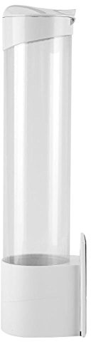 Distributeur de gobelets en Papier et en Plastique Transparent, Porte-gobelet d'eau Mural, Distributeur de Tasse en Papier à Tirette de 50 Tasses,Distributeurs de Tasses