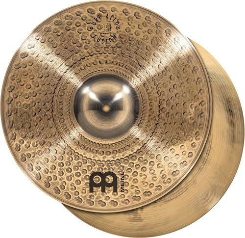 Meinl Cymbals Pure Alloy Custom Plato Hihat Medium Thin de 14 pulgadas (35,56cm) Platillos de Batería - Aleación Pura de Bronce, Acabado Bronce Ahumado (PAC14MTH)