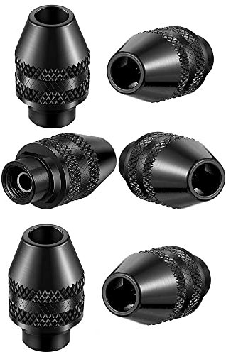 Bestgle 6 Piezas Portabrocas Universal sin Llave Portabrocas de Cierre Rápido Mandriles de Mandrinos Eléctricos para 0.4-3.2 mm 4000 3000 400 398 395 300 285 275