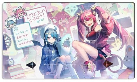 Mlikemat New Playmat Live☆ Twin Kisikil & Lilla TCG CCG Trading Card Game Mat + Gratis-Tasche (ZD039-216-A)