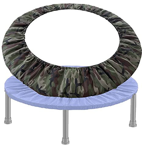 PRELGOSP Trampolin Randabdeckung, Mini Trampolin Federabdeckung ø 81 91 96 101 cm wasserdichte Uv-Resistent Trampolin Zubehör Ersatzteile für Indoor 6 Loch Rundtrampolin,Blau,32 inch/81 cm