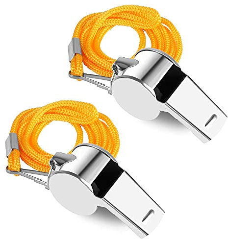 Edelstahl Fußball Fußball Pfeife Basketball Schiedsrichter Geschenk Hockey Volleyball Leichtathletik Outdoor Sport Pfeifen (Farbe: 2 Stück)