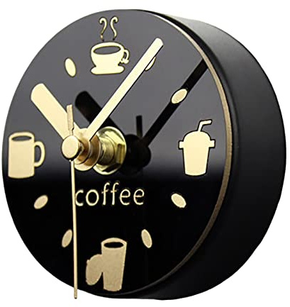 Kühlschrankmagnet, Uhr, Kühlschrankmagnete, Heimdekoration, magnetischer Aufkleber, schwarz, 85 mm