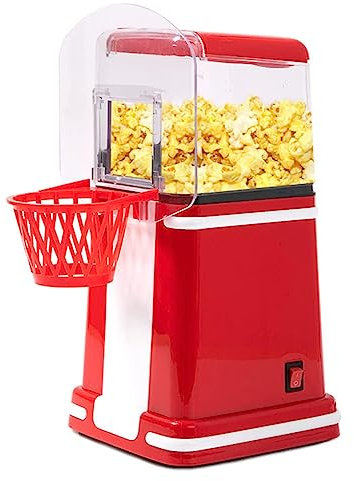 Mini Popcorn Popper Maker, Hot Air Popcorn Machine, 1200W Household No Oil Popcorn Maker, For Home Cinema, Any Party