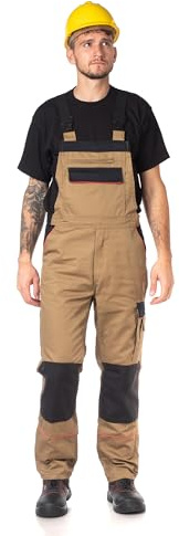 DINOZAVR Fortum Salopette da Uomo - Pantaloni Lunghi da Lavoro - Salopette protettive con Cordura