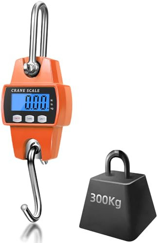 Balance Suspendue Électronique, Balance de Cuisine Numérique, Pèse-Bagage Numérique, Balance de Grue, Balance de Coffre, Numérique avec Crochet, Balance Suspendue Portable, Balance Industrielle 300 kg