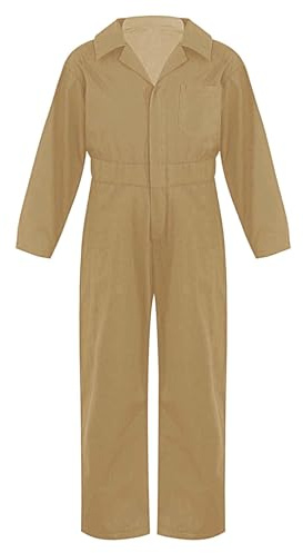 RUNQHUI Unisex Bambino Tuta da Lavoro Tuta Manica Lunga Uniforme Abbigliamento da Lavoro per 5-16 Anni