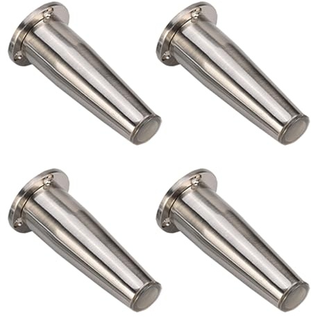 YJRZYQKXKL Furniture Legs Adjustable, 4pcs Tapered furniture feet Brushed Table Legs Height: 8-15cm Sofa Legs Aluminum Alloy | Anodized Surface | Cupboard Feet Kitchen Foot-10cm/4