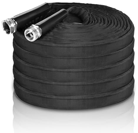 Manguera Jardin 15 Metros, Mangueras Extensibles Jardin, Mangeras Jardineria Flexible, Protección Contra Torceduras, Ultra Resistente, Para Jardinería, Limpieza, Lavado de Coches (negro)