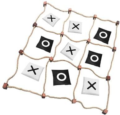 Luwecf Tic TAC Toe Game XO Spielzeug für Outdoor Indoor Unterhaltung,Seil,90cm