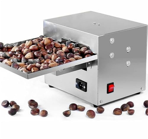 Máquina eléctrica automática de descascarado de castañas, herramienta eficiente de apertura de cáscara de castaño chino con hoja de aleación y motor de cobre puro