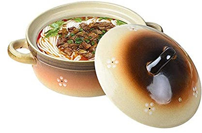 JHHNCVBC Cazuela con Tapa Cazuela Cazuela de Barro Cazuela de Barro Cacerola de cerámica Cazuela de cerámica