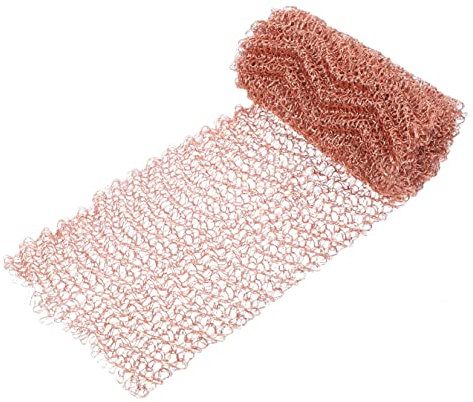 Cabilock Filtro per La Fermentazione del Luppolo in Rame con Setaccio A Maglie Fini per Impieghi Gravosi Largo 10 Cm per La Filtrazione del Vino Facile da Installare E Utilizzare