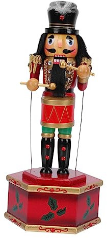 Zerodeko 1 Boîte boîte à Musique étain boîtes décoratives Casse-Noisette noël opération Casse-Noix Decoration Noel Decoration de Noel Accessoire de fête décor de Noël créatif Bois Black