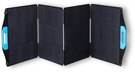 BERGER faltbares Solarpanel mit Standfuß | Monokristallines Solar Panel für Camping & Outdoor | Verschiedene Leistungen von 60W bis 300 W – Solarmodul für Powerstation & Batterie (200 W)