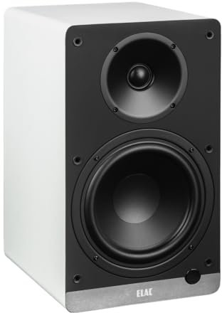 ELAC Debut ConneX DCB 61 - Altoparlanti per la riproduzione audio via HDMI, USB, Phono & Bluetooth, suono eccellente e design di alta qualità, 1 set di altoparlanti attivi, bianco