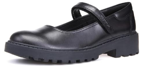 Geox Girls J Casey P Ballerina, Black, 2.5 UK Child