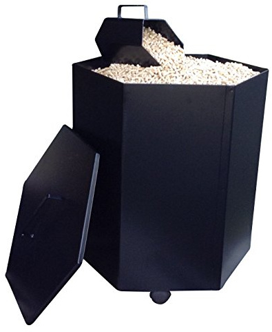 FAVERGE Rangement à pellets, granulés et bûches, en Acier allié