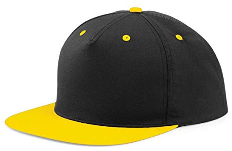 MKR Snapback Flat Peak Cap Baseball Hat 5 Panel 100% Baumwolle