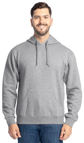 Fruit of the Loom Men's Eversoft Fleece Sweatshirts & Hoodies, Pullover-Grey Heather, Medium