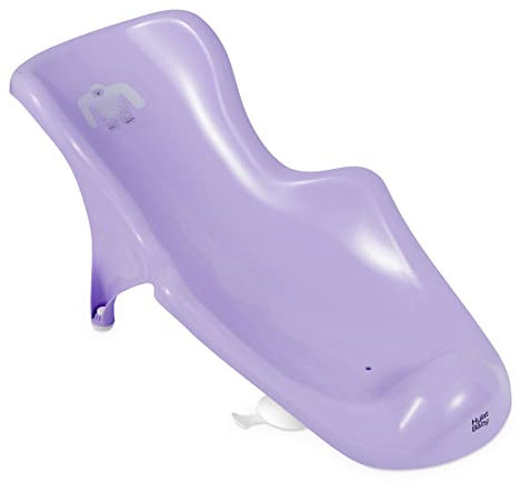 Hylat Baby Badewanneneinsatz Baby - wertvolle Badehilfe für Säuglinge und Babys von Geburt bis ca. 6 Monate, Farbe:lila, Motiv:Yeti, Marke:Hylat Baby